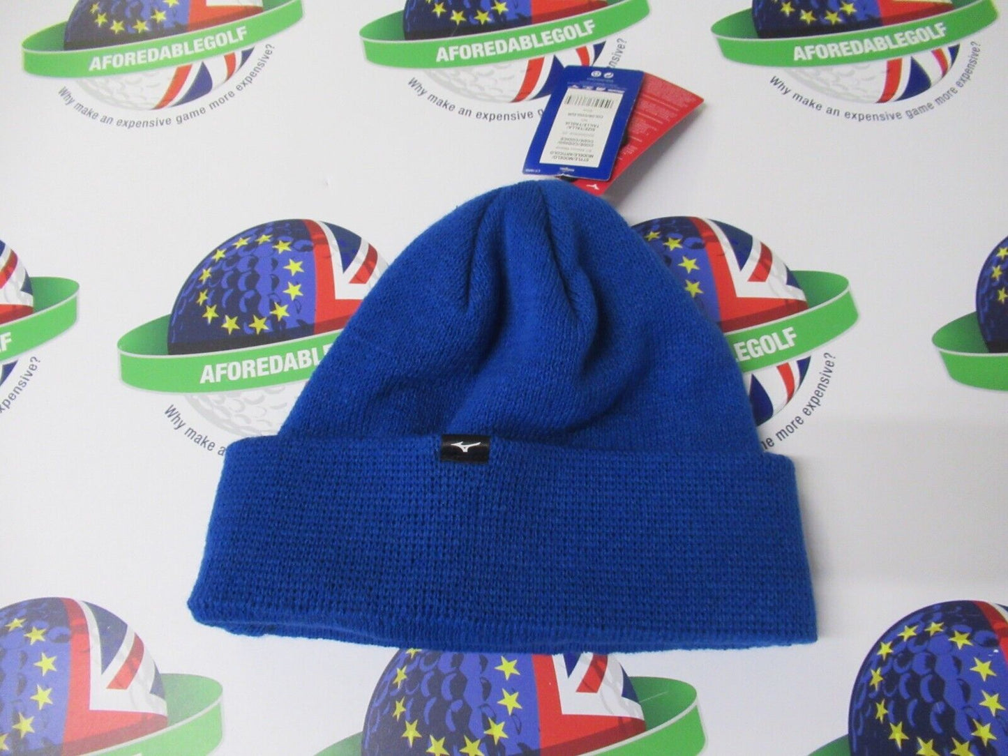 mizuno breath thermo autumn/winter golf beanie hat blue