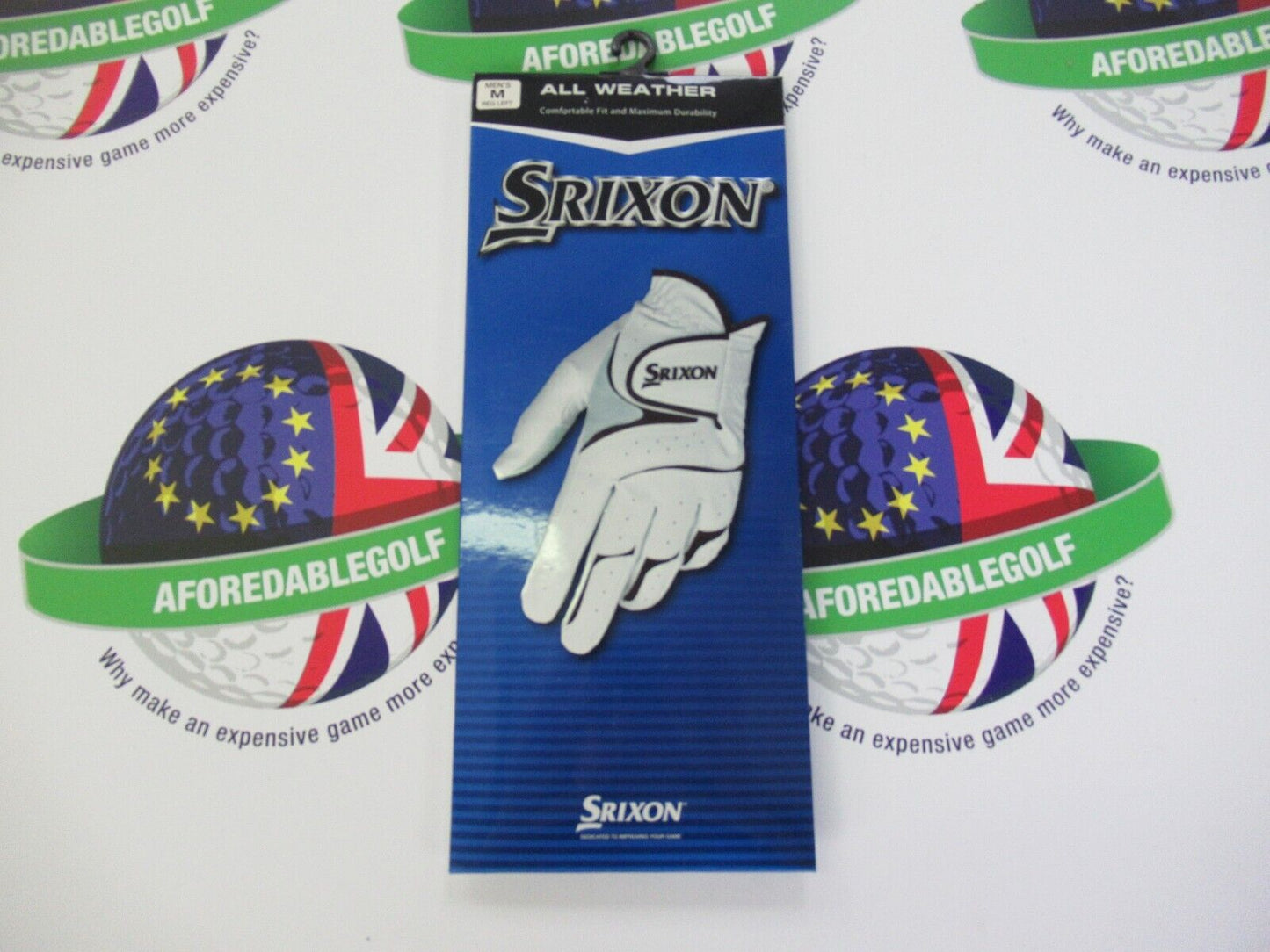 srixon all weather left hand golf glove size medium