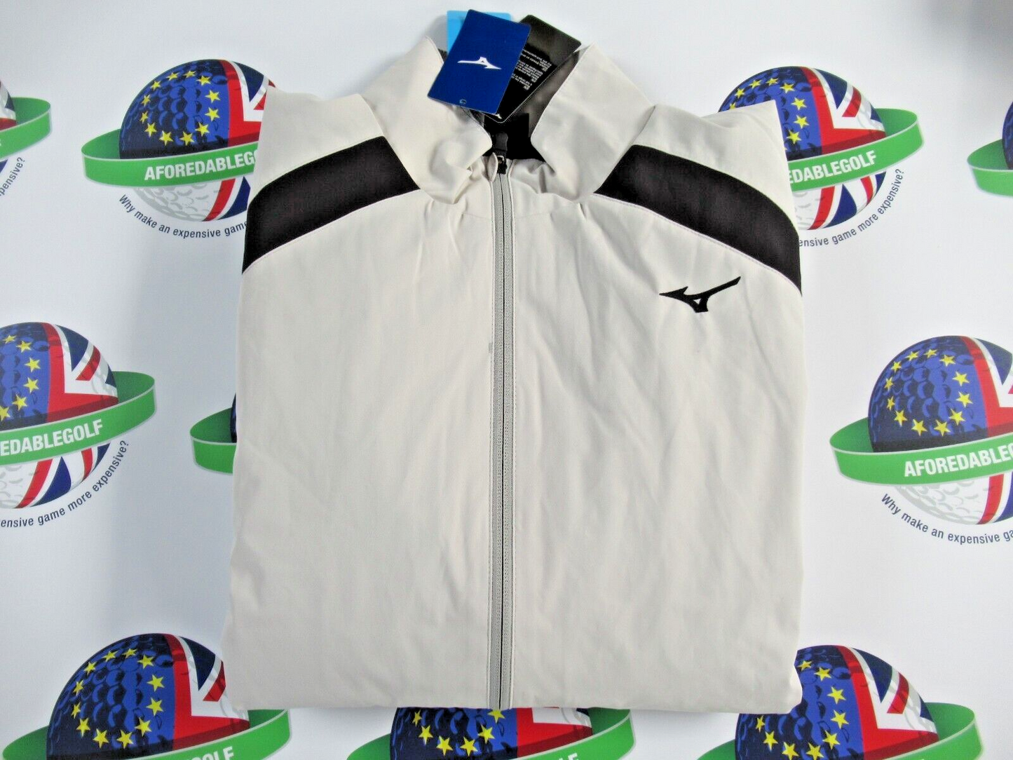 mizuno breath thermo move tech jacket grey uk size small