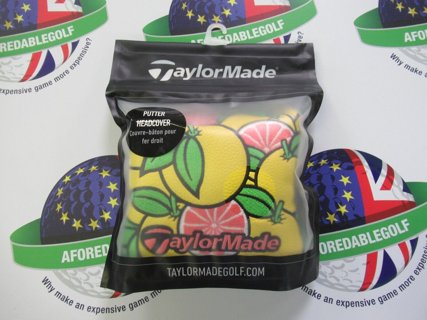 taylormade vault limited edition grapefruit sour mallet putter cover
