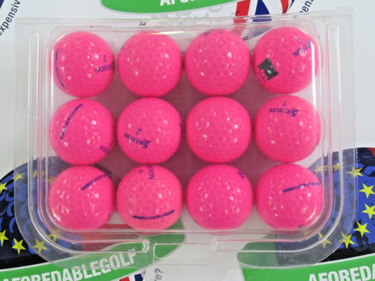 12 srixon soft feel lady passion pink golf balls pearl/pearl 1 grade
