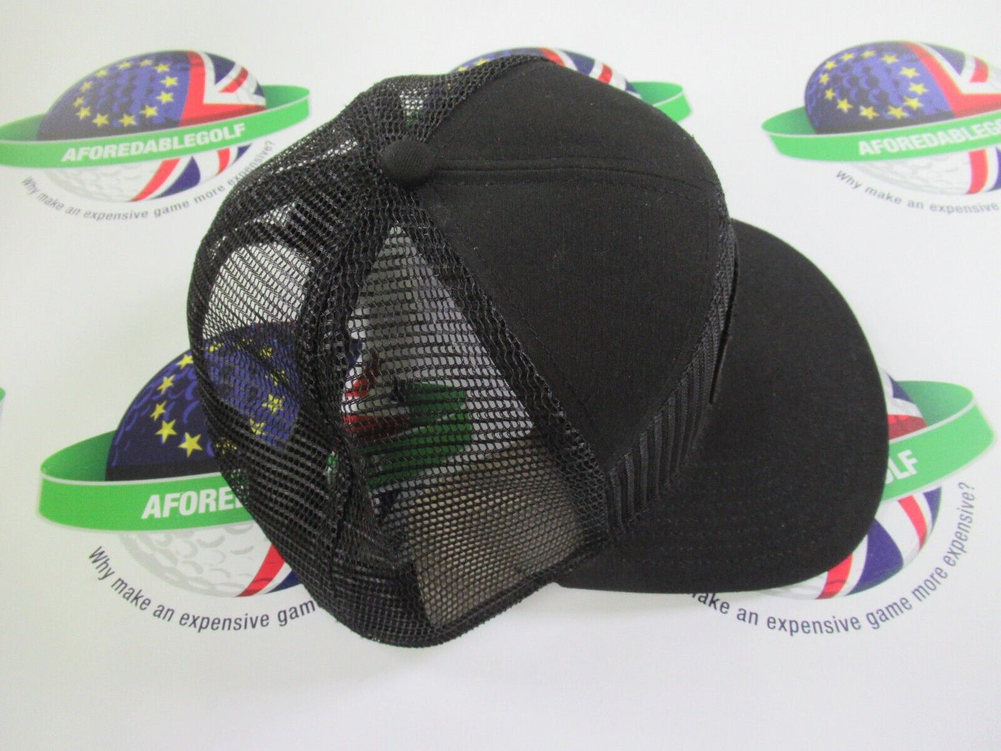 callaway golf 6 panel trucker mesh snap back adjustable golf cap black