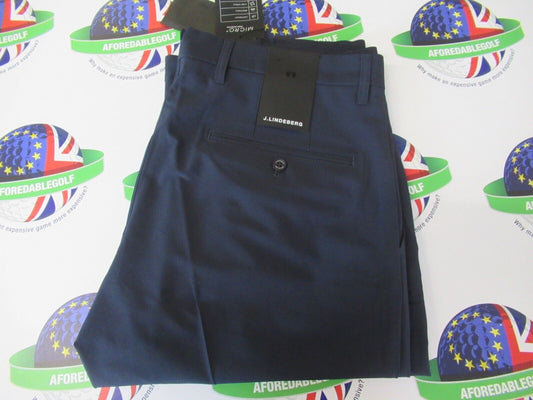 J.Lindeberg Ellott Micro High Stretch Trousers Navy Waist 38" Leg 32"