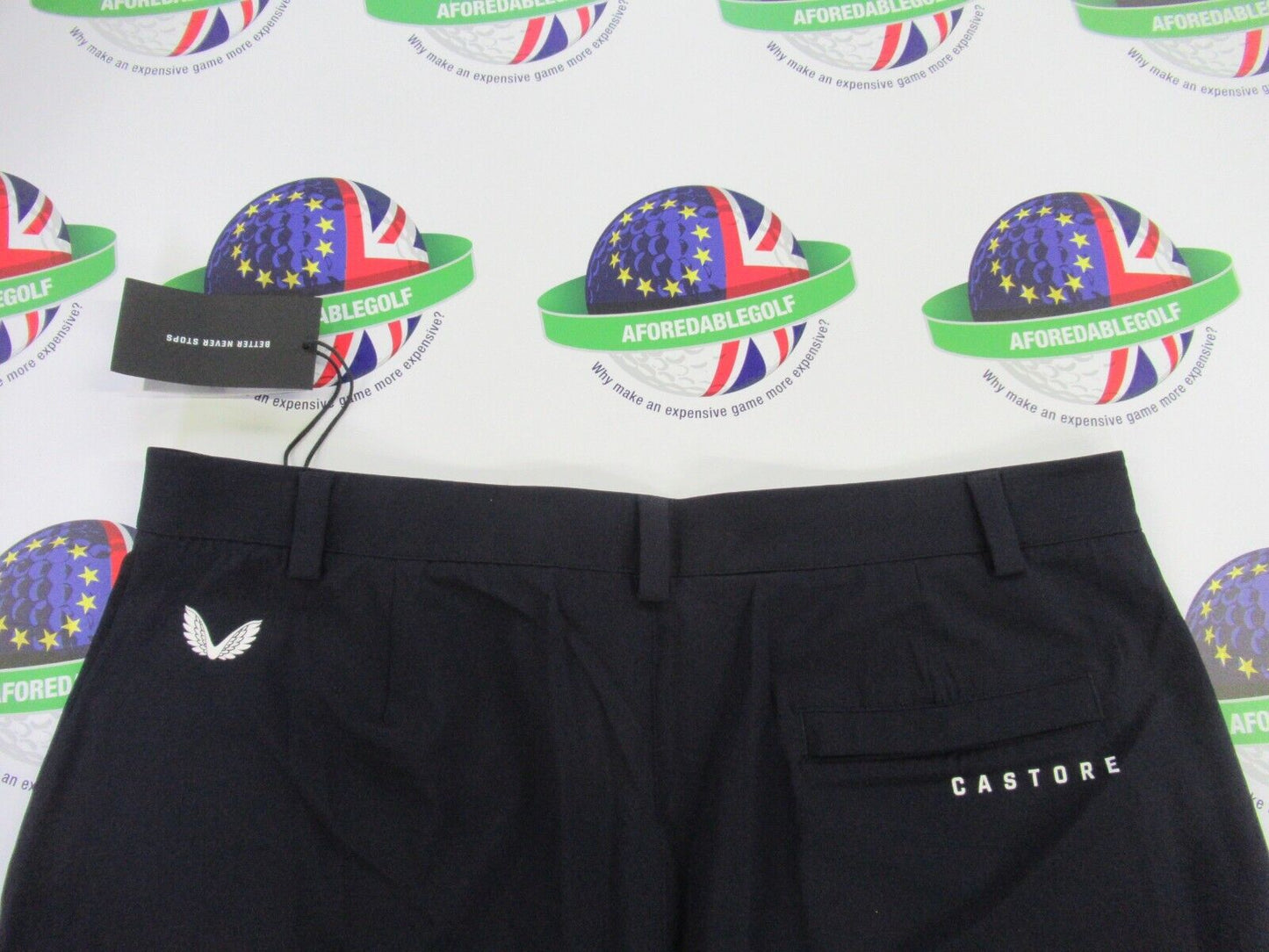 castore essential shorts tailored fit midnight navy waist 36"
