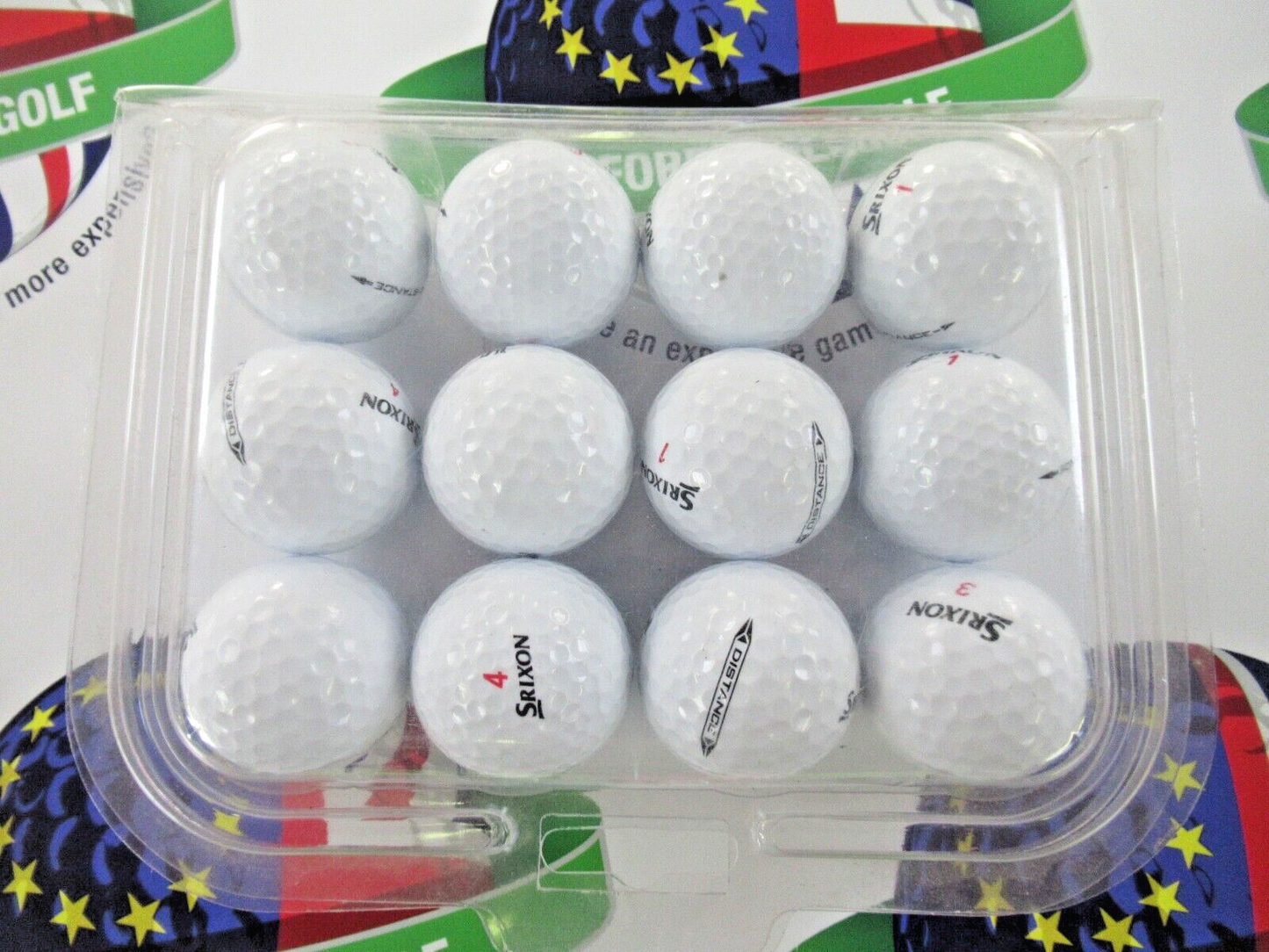 12 srixon distance golf balls pearl/pearl 1 grade