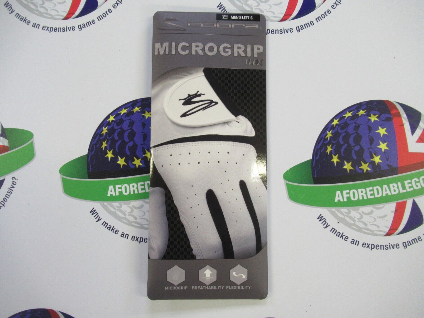 cobra microgrip flex left hand golf glove size small