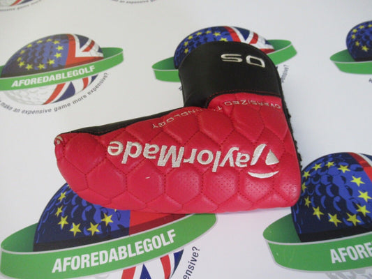 Used Taylormade Os Red/Black Blade Putter Head Cover