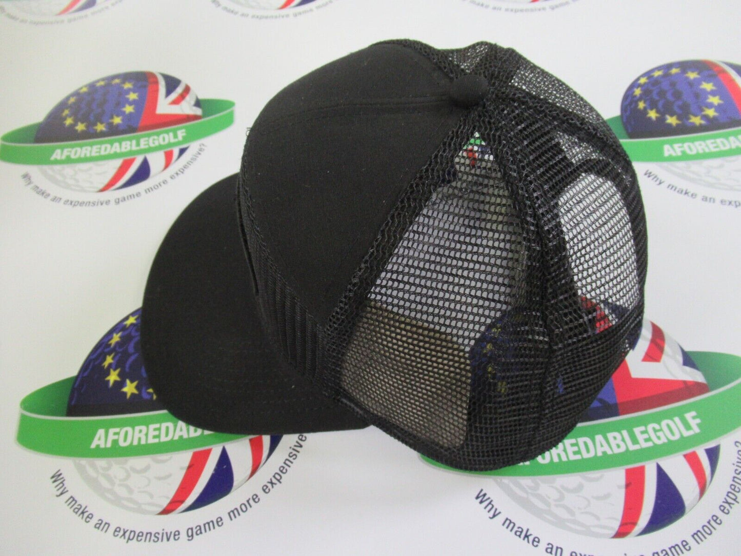 callaway golf 6 panel trucker mesh snap back adjustable golf cap black