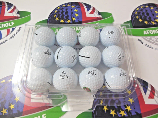 12 vice pro tour golf balls pearl/pearl 1 grade