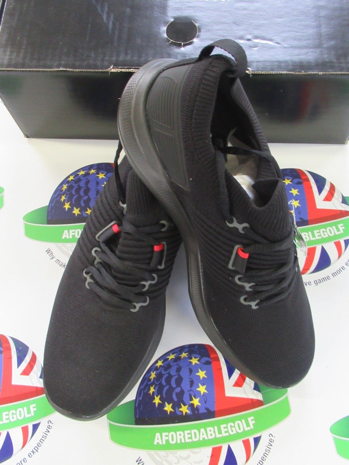 footjoy flex xp golf shoes 56271k black uk size 8.5 medium