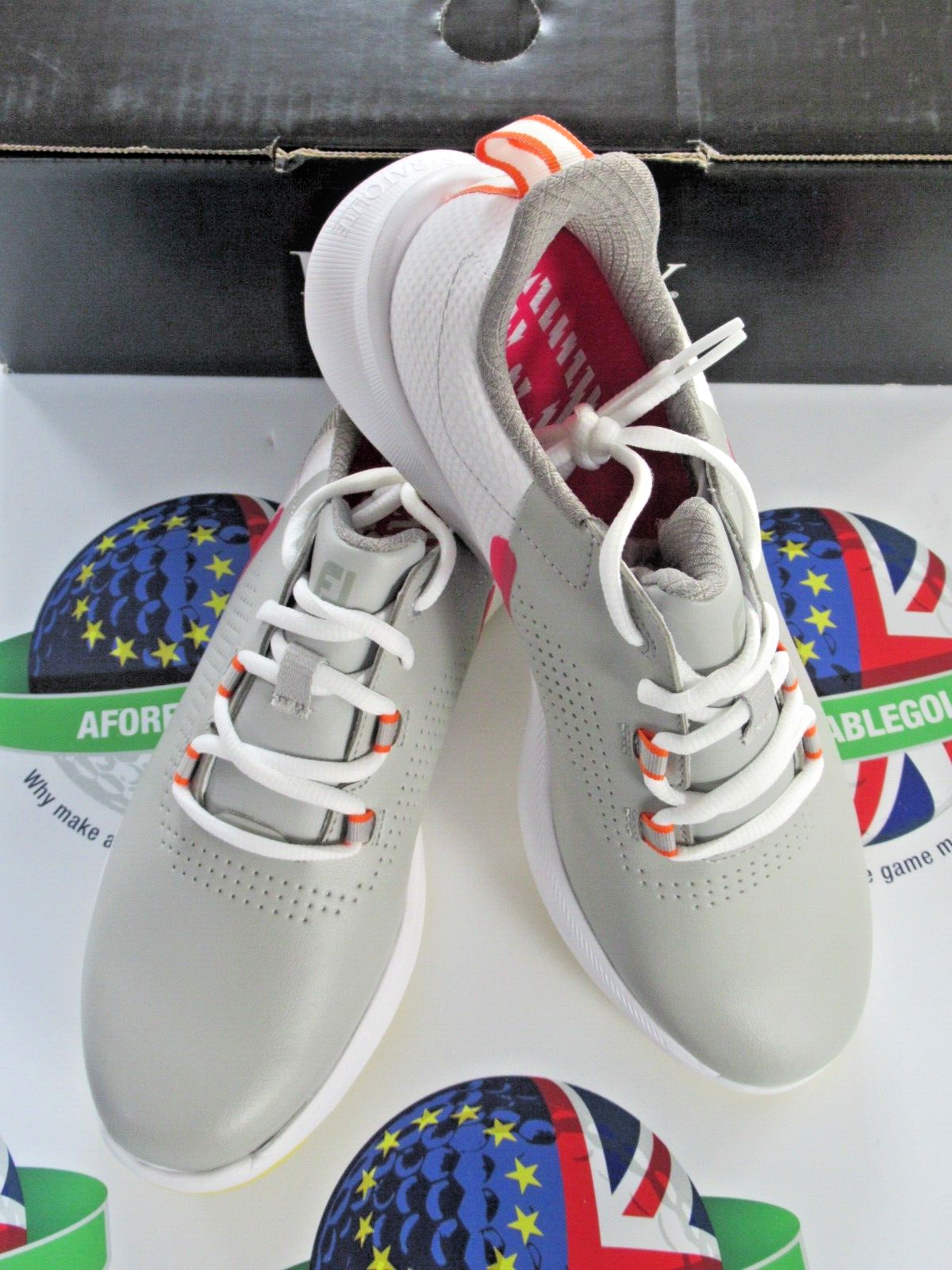footjoy fuel womens golf shoes grey/white 92372k uk size 4 medium