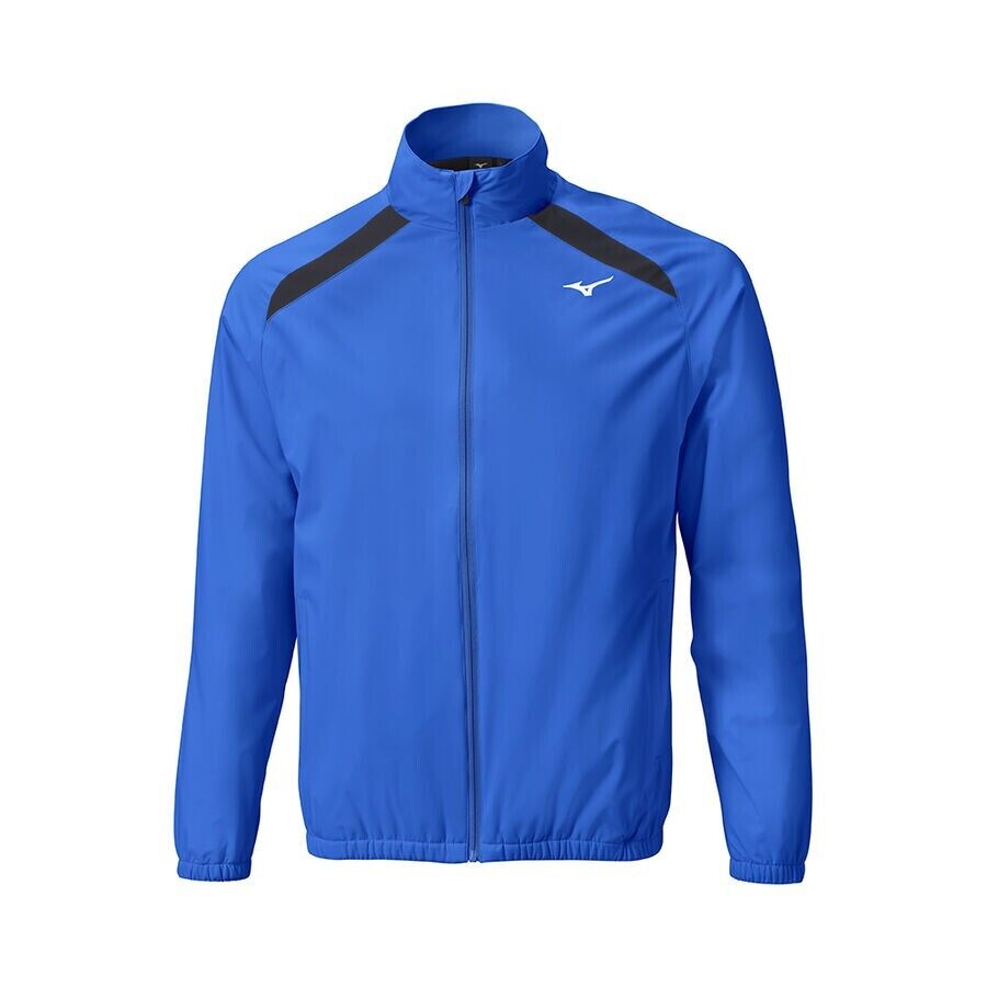 mizuno breath thermo move tech jacket blue uk size medium