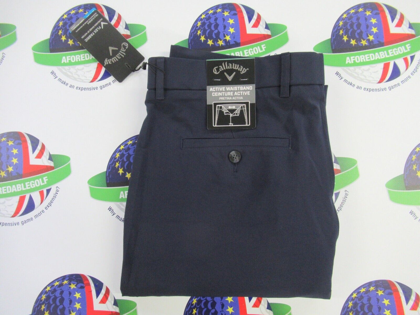 callaway chev II golf trousers navy waist 32" x leg 30"