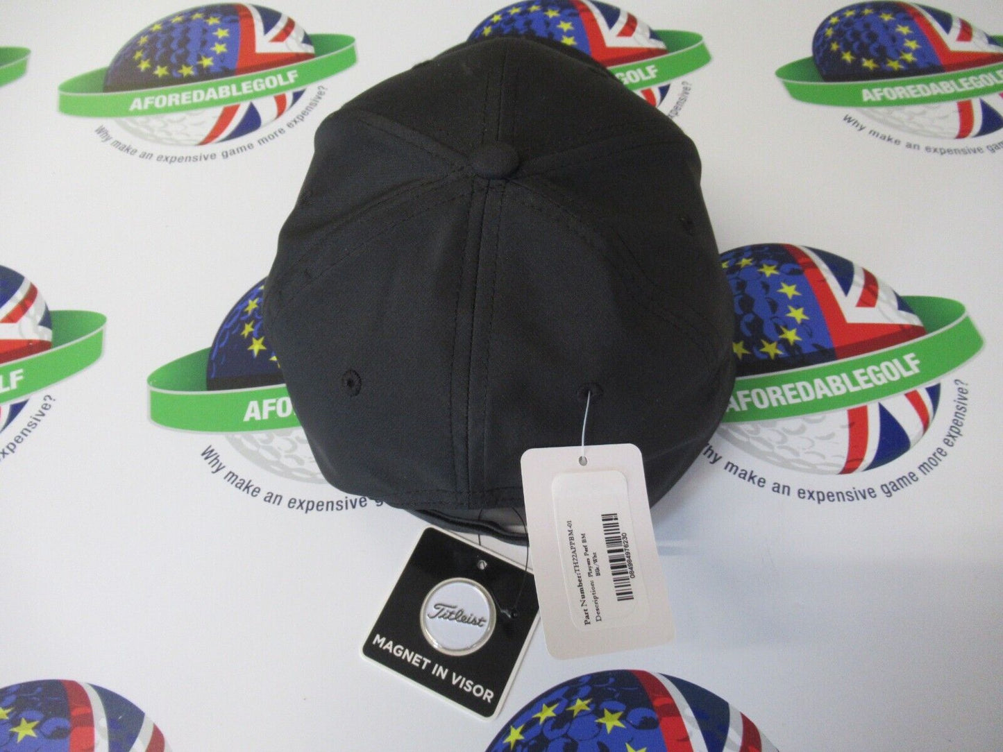 titleist players performance ball marker adjustable black cap magnetic visor