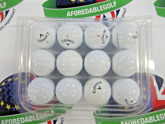 12 callaway chrome soft mixed year models pearl/pearl 1 grade golf balls