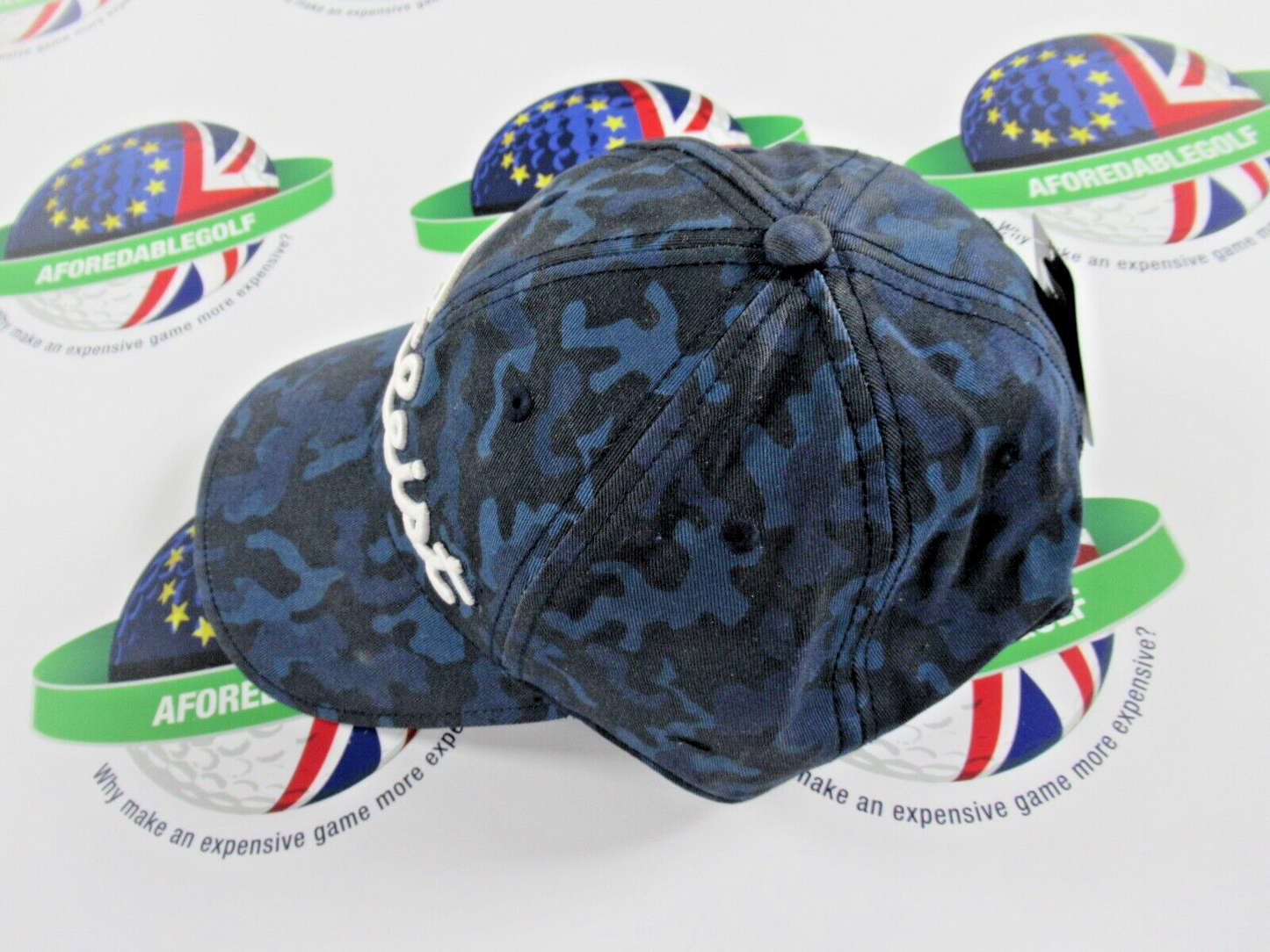 titleist limited edition cotton standard curve navy camo adjustable golf cap