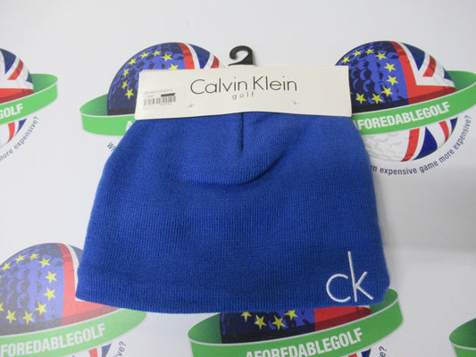 calvin klein golf wild blue fleece lined windproof beanie