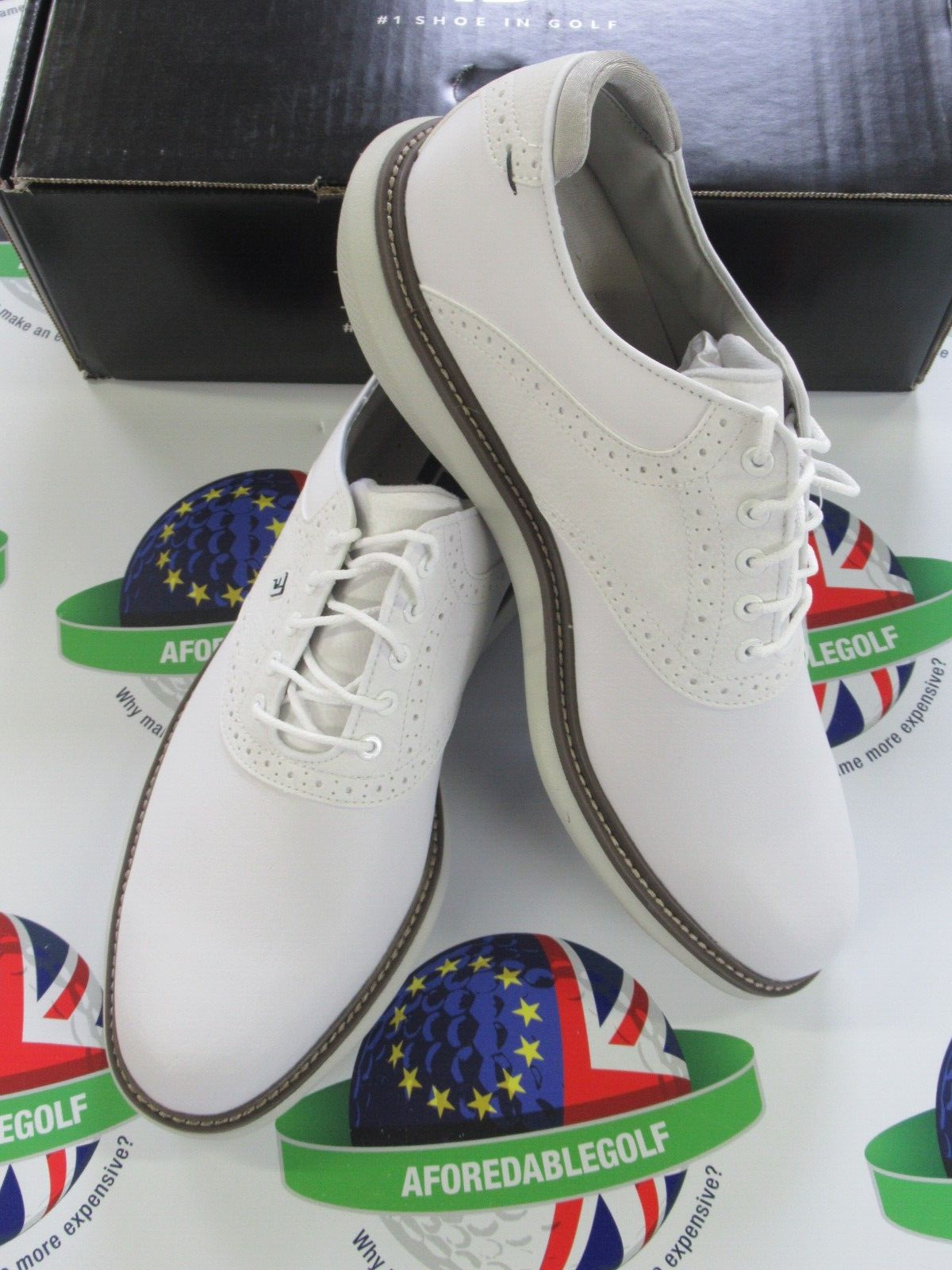 footjoy traditions waterproof golf shoes 57903k white 9.5 medium