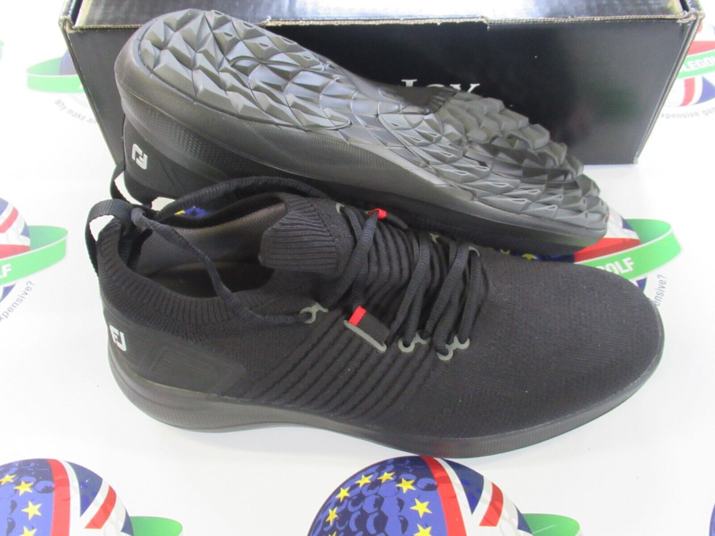 footjoy flex xp golf shoes 56271k black uk size 8.5 medium