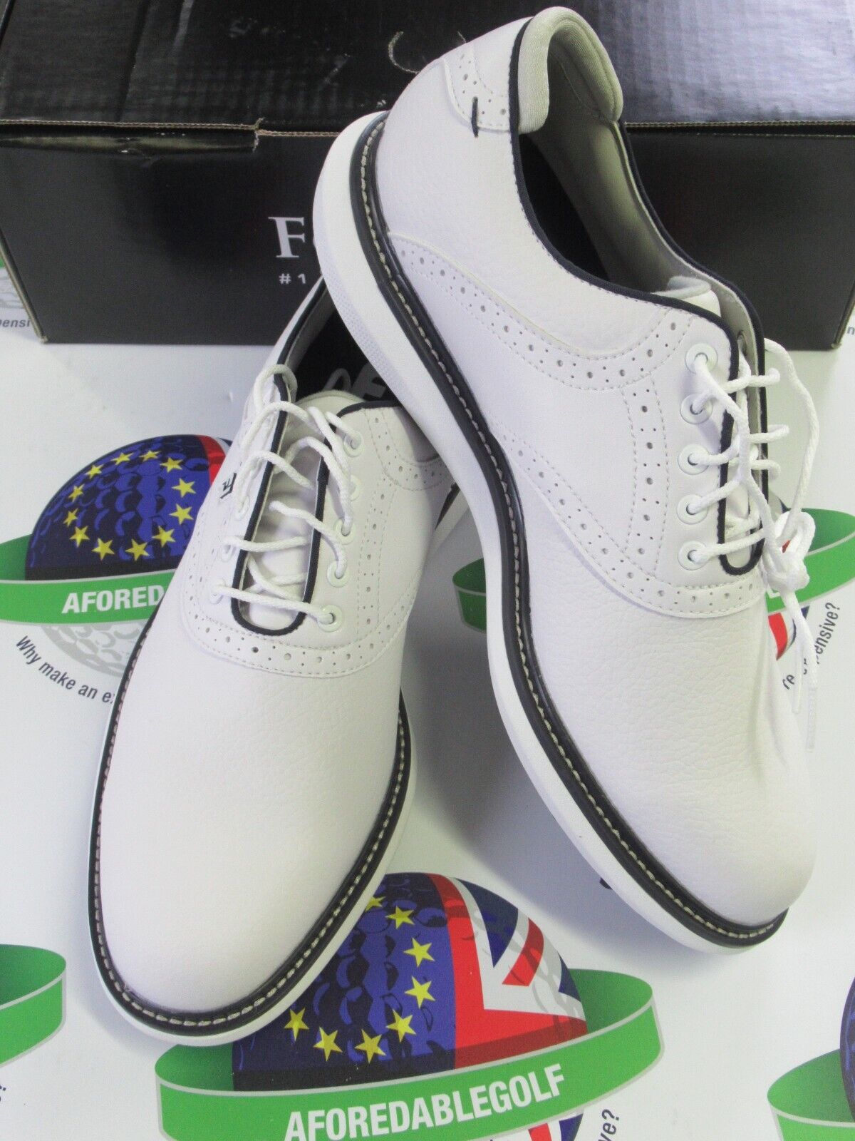 footjoy traditions waterproof golf shoes 57927k white uk size 9.5 medium