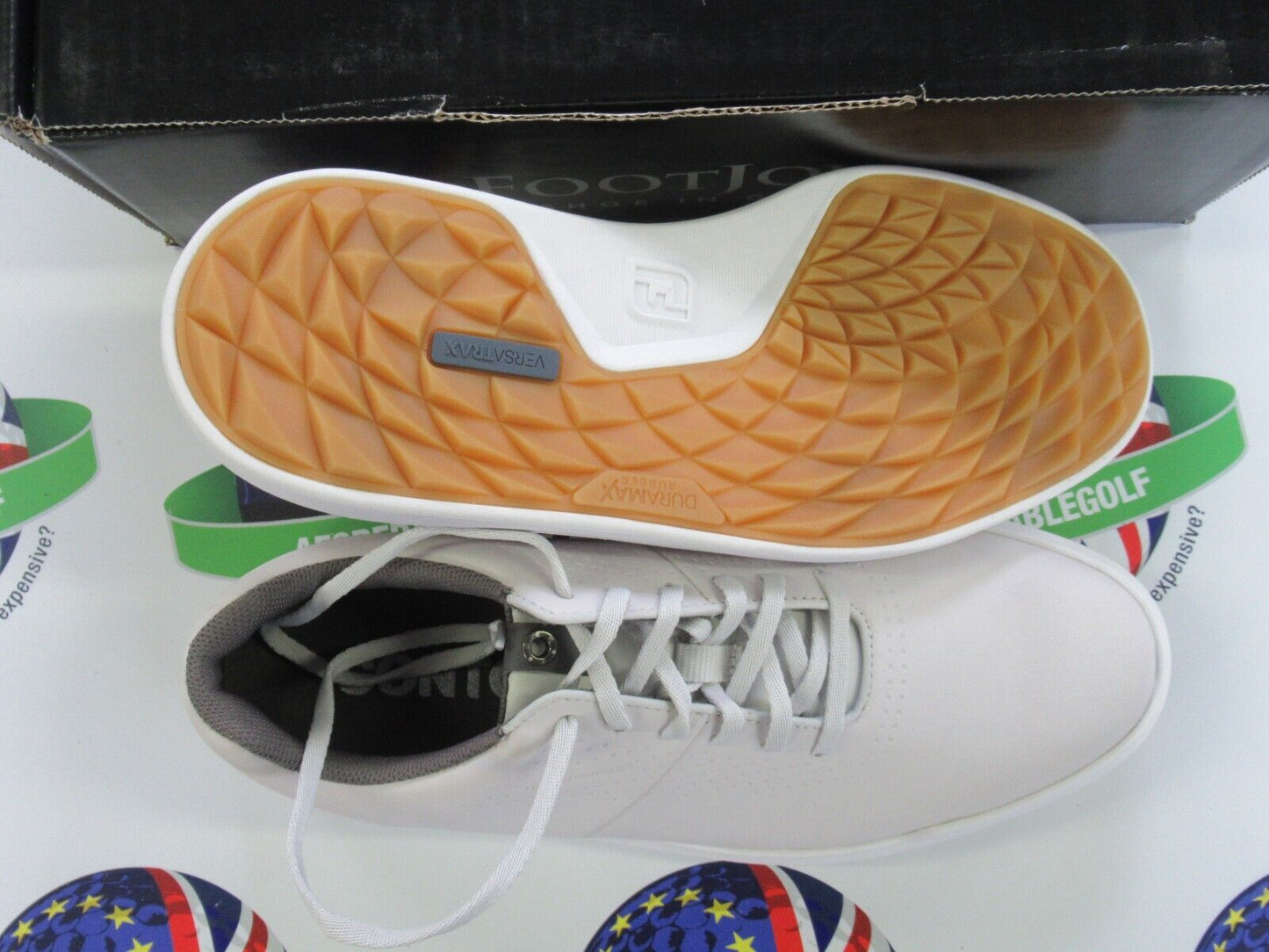 footjoy contour casual golf shoes 54088k white uk size 8 medium