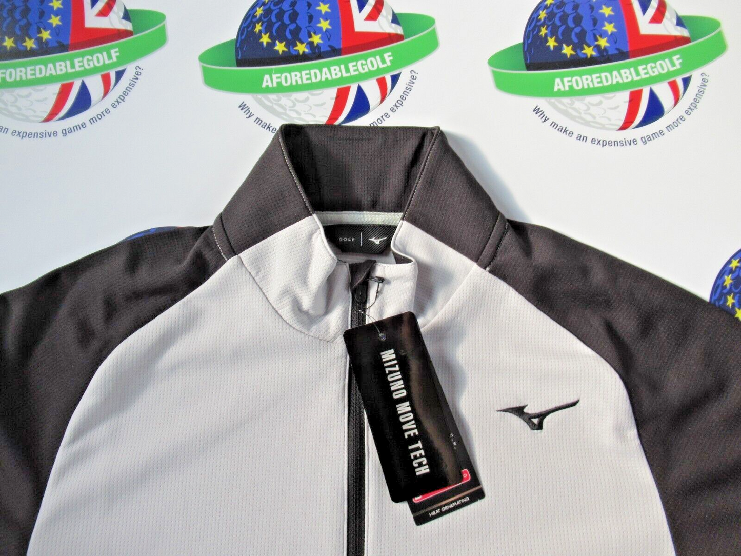 MIZUNO WINTER BREEZE BLOC 1/4 ZIP TOP GREY UK SIZE MEDIUM