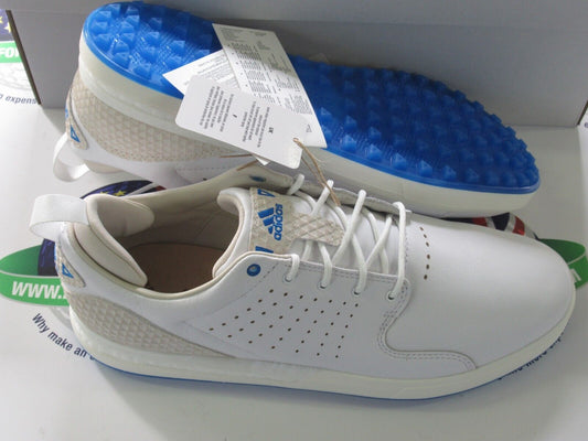 adidas flopshot white/blue golf shoes uk size 8 medium