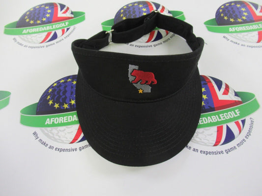 titleist scotty cameron black cali bear adjustable golf visor
