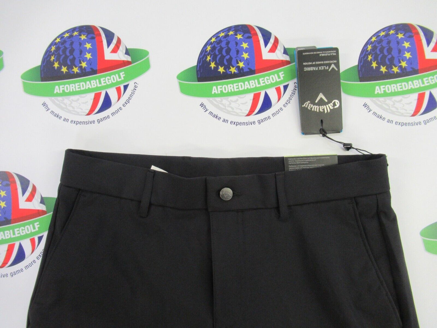 callaway chev II golf trousers black waist 32" x leg 30"