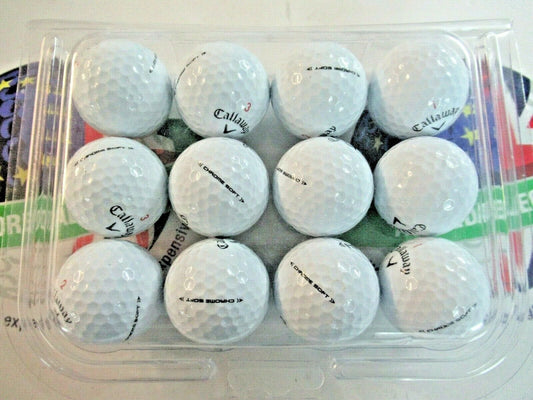 12 callaway chrome soft 2020 version pearl/pearl 1 grade golf balls
