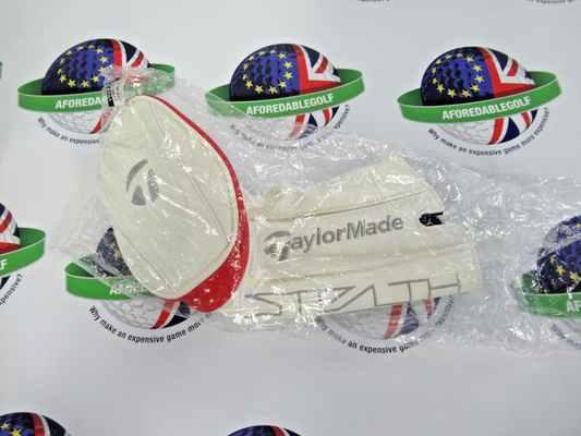 new taylormade stealth white/silver driver head cover