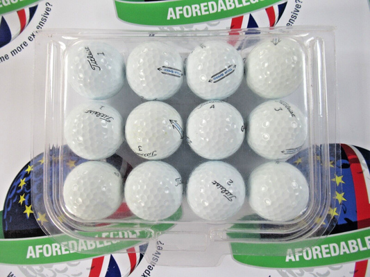 12 titleist tour speed white golf balls pearl/pearl 1 grade