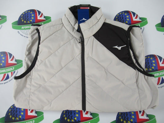 MIZUNO BREATH THERMO MOVE DOWN GILET GREY UK SIZE XL