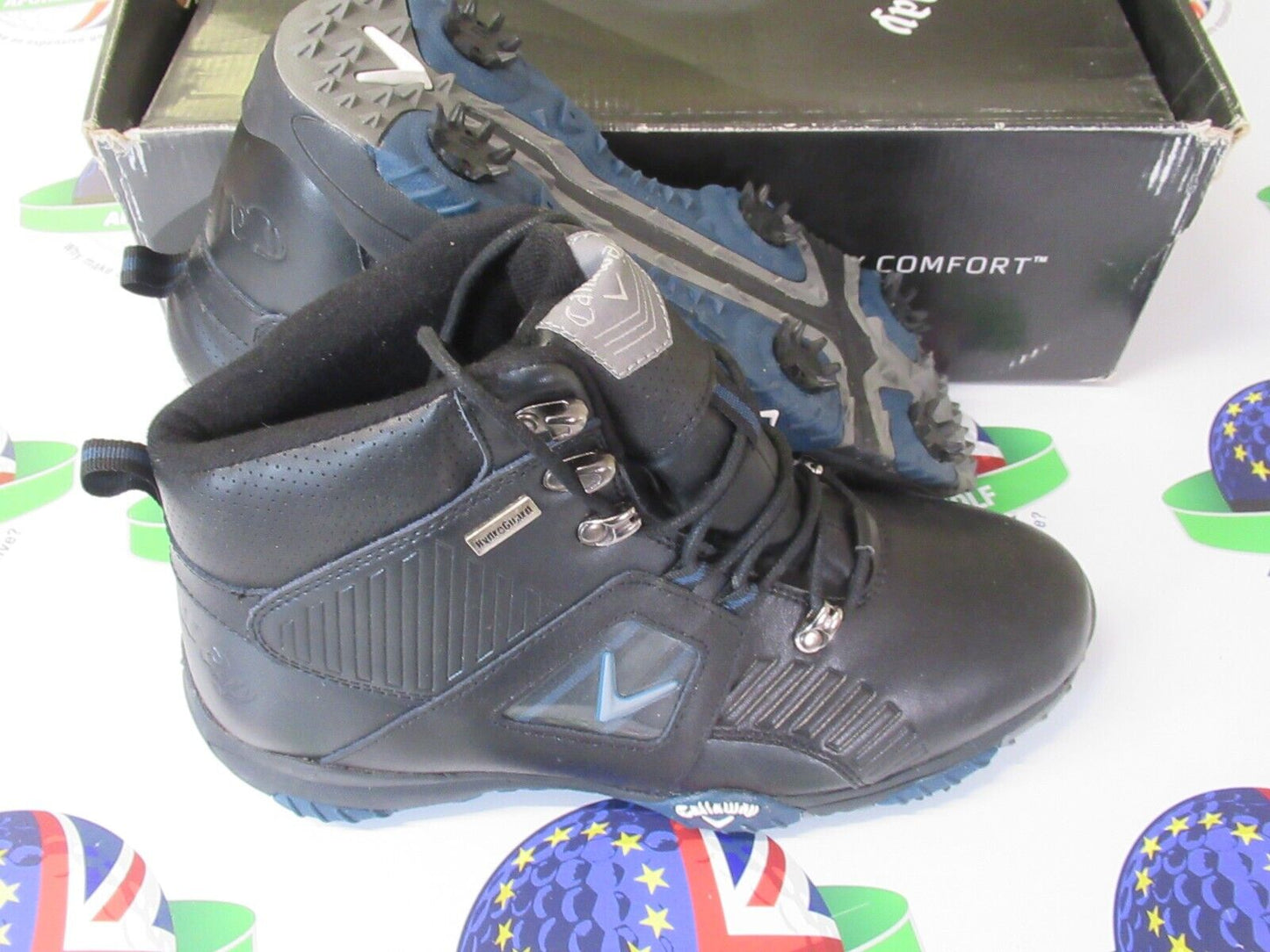 callaway chev series hurricane golf boots black uk size 8.5 medium fit