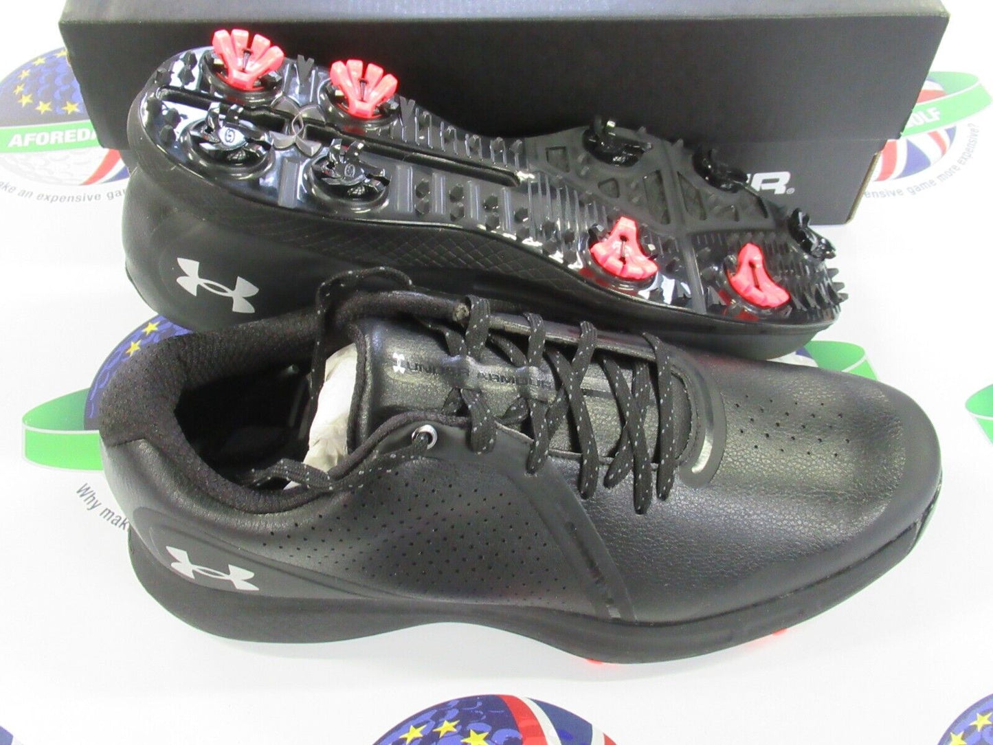 under armour charged draw rst e golf shoes black uk size 10.5