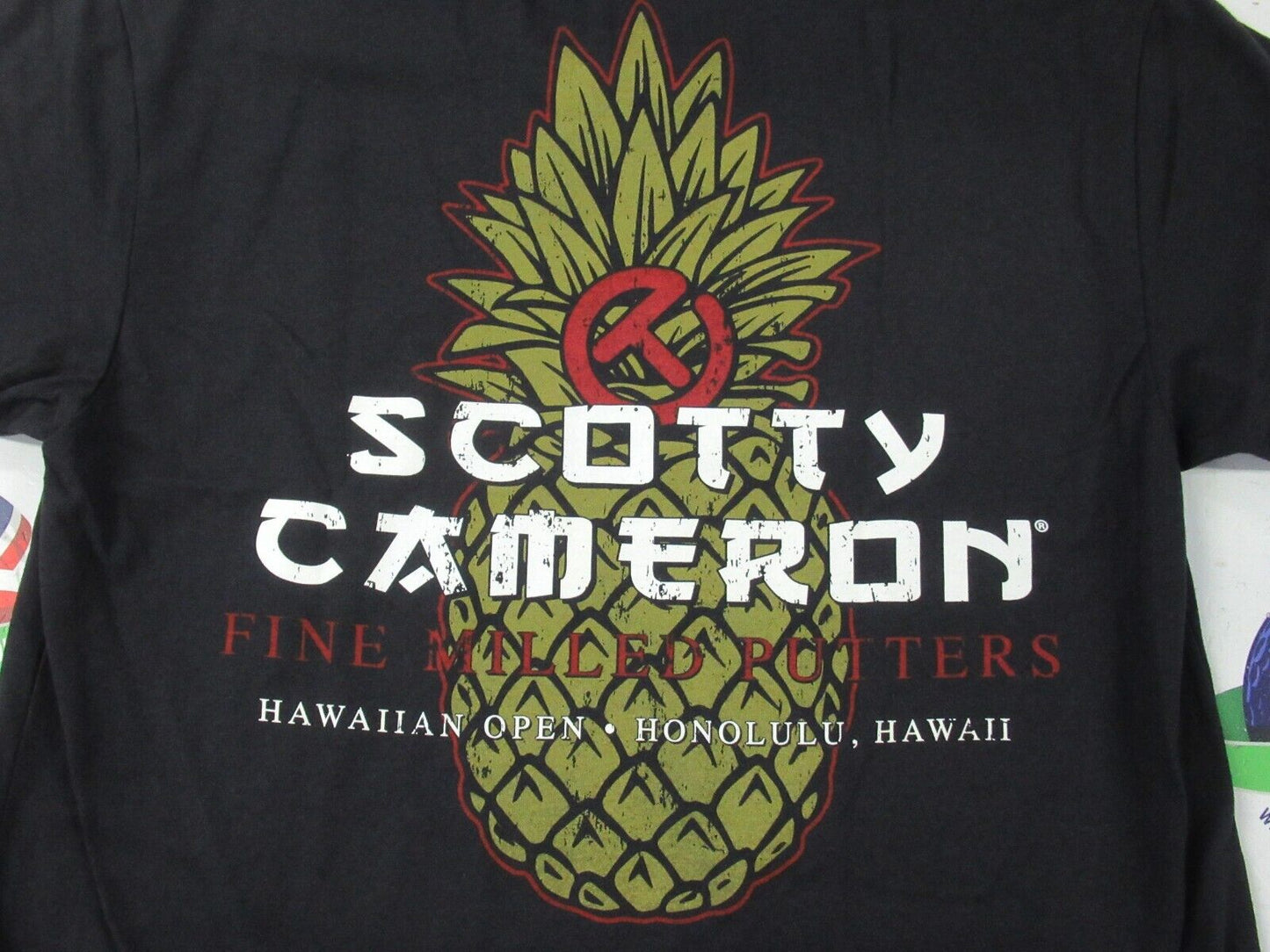 scotty cameron hattori hawaiian open black t-shirt uk size small