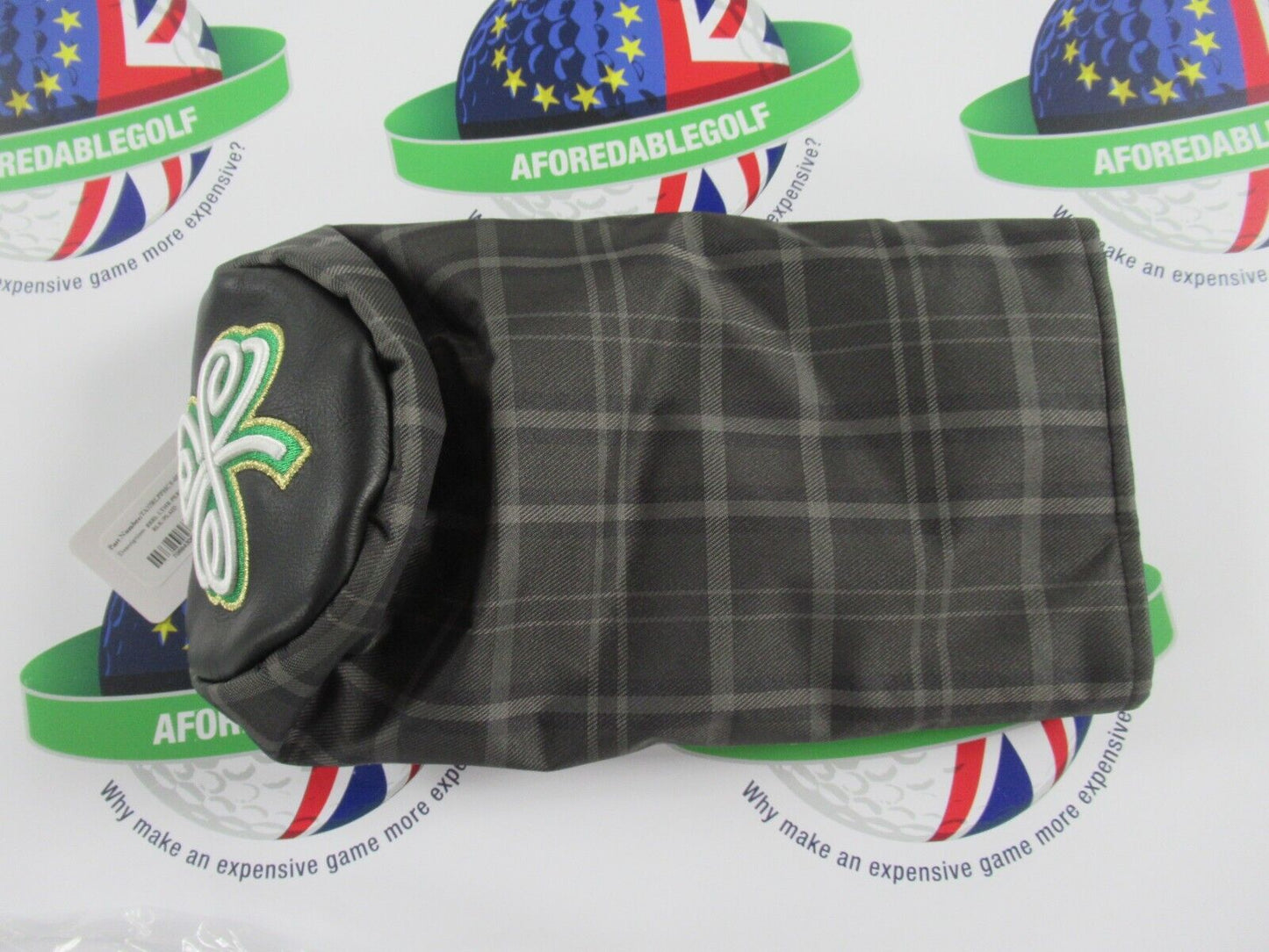 titleist limited edition shamrock plaid barrel leather performance driver cover