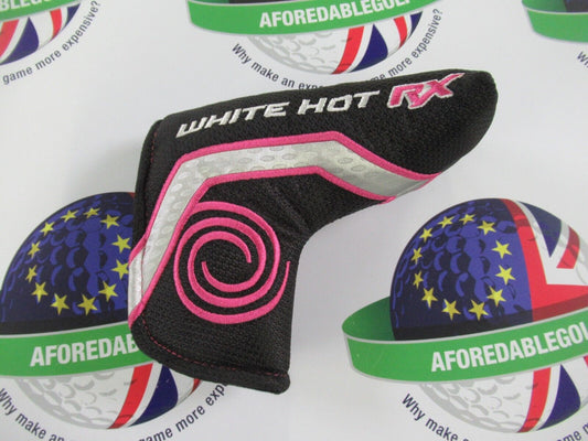 new odyssey white hot rx pink blade putter head cover