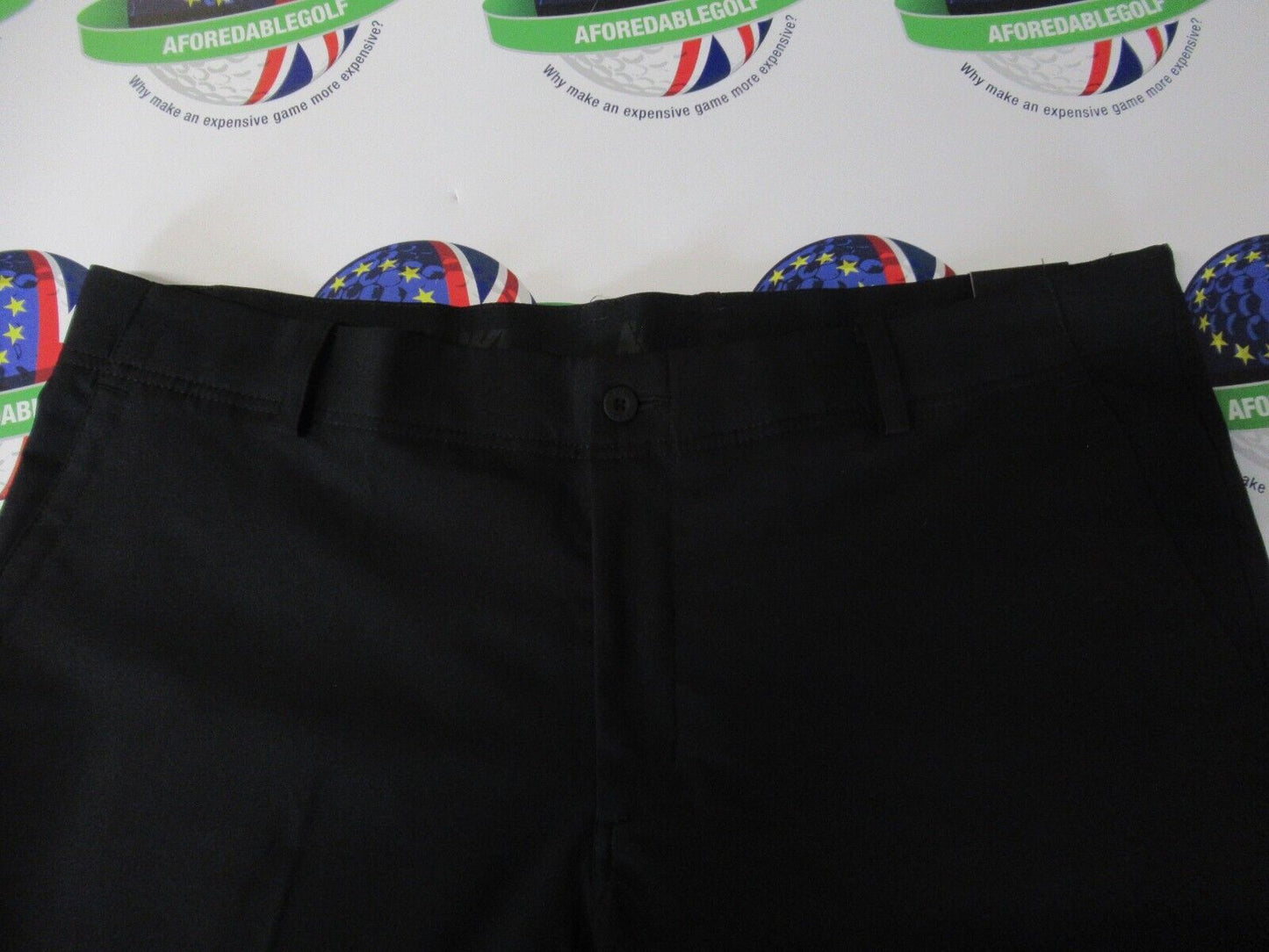 nike golf dri-fit flex trousers standard fit black waist 32" x 32" leg