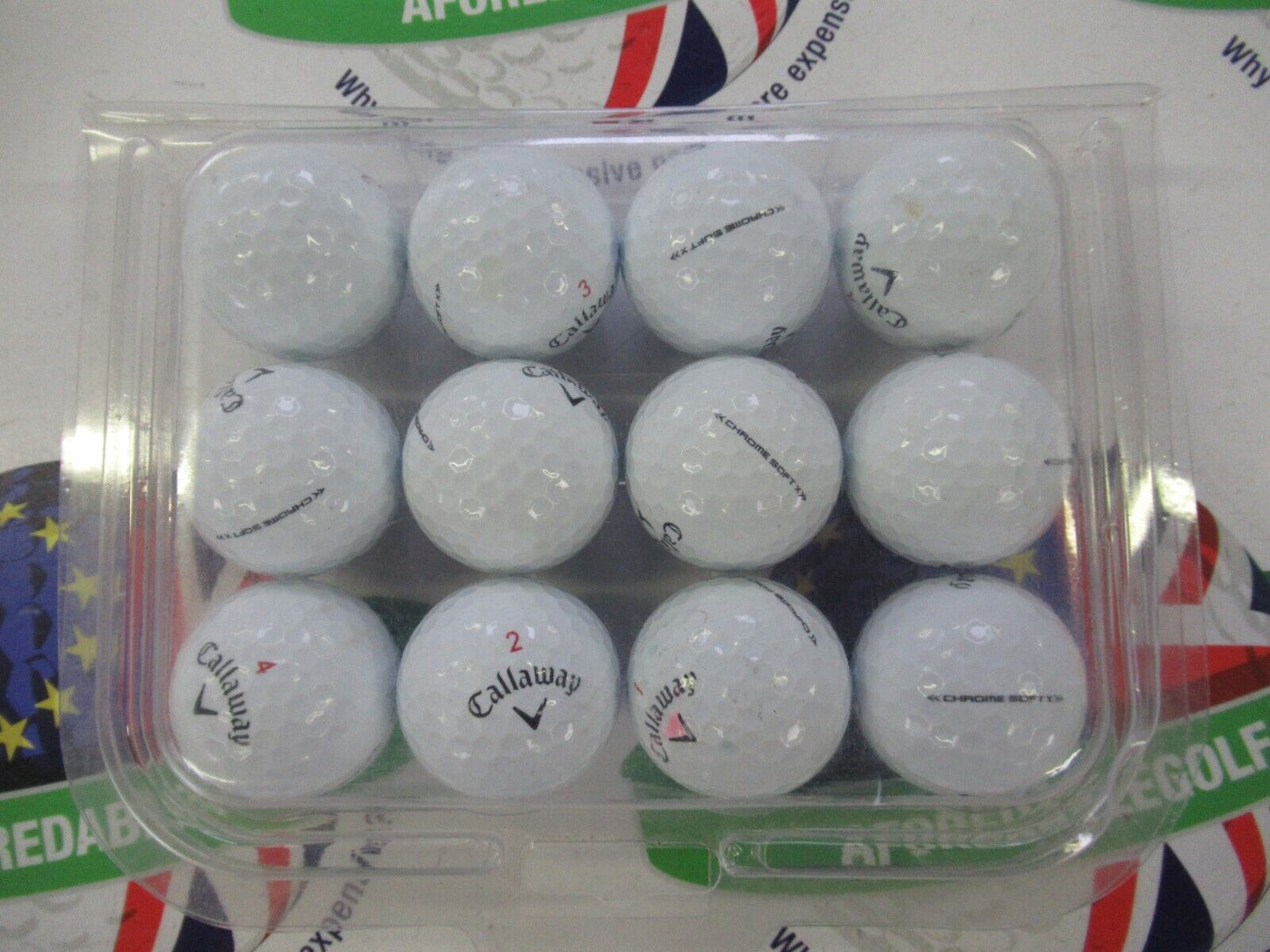 12 callaway chrome soft x 2022 version pearl/pearl 1 grade golf balls