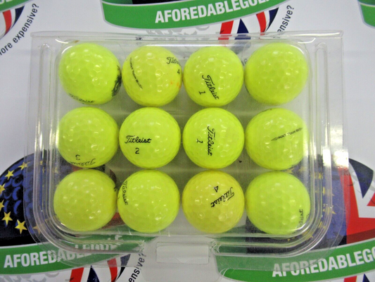 12 titleist nxt tour s optic yellow golf balls pearl/pearl 1 grade