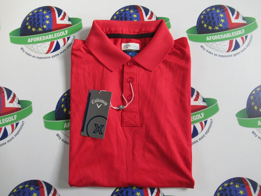 callaway x youth red polo shirt uk size xl 160-172cm 14-16 years