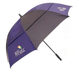 Bay hill 64” double canopy gust buster navy/black golf umbrella
