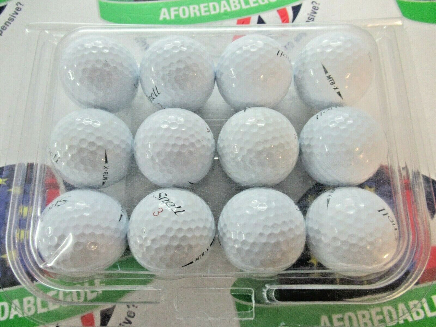12 snell mtb-x golf balls pearl/pearl 1 grade